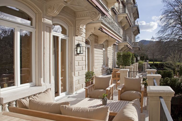 Terrasse Villa Stéphanie im Brenners Parkhotel & Spa